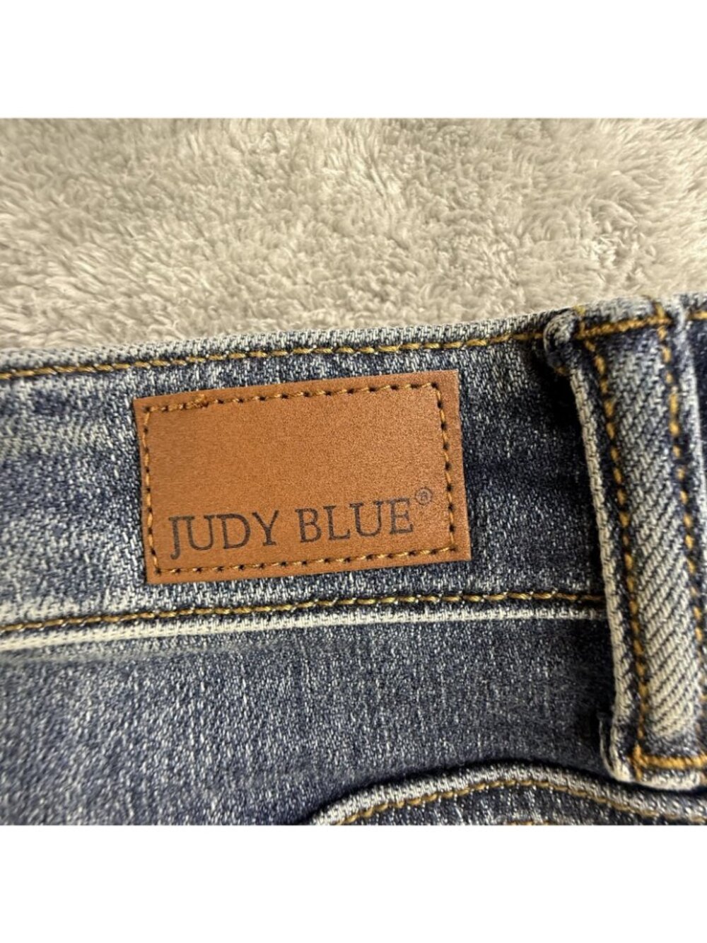 Judy Blue Jeans Womens 3/26 Blue Boyfriend Distressed Stretch Denim JB82346DK - Picture 6 of 16